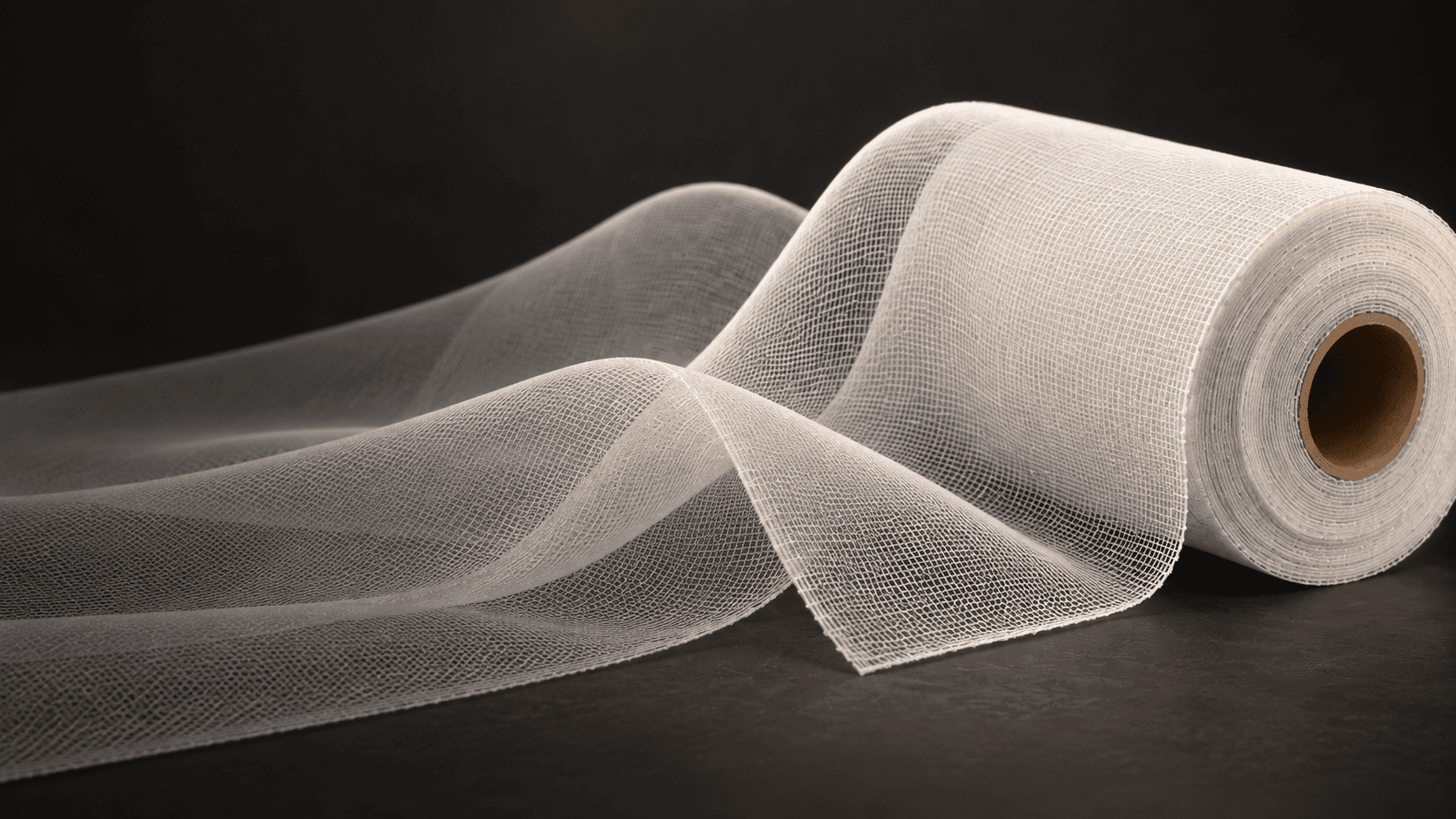 Fine wedding mesh fabric roll with dense small openings