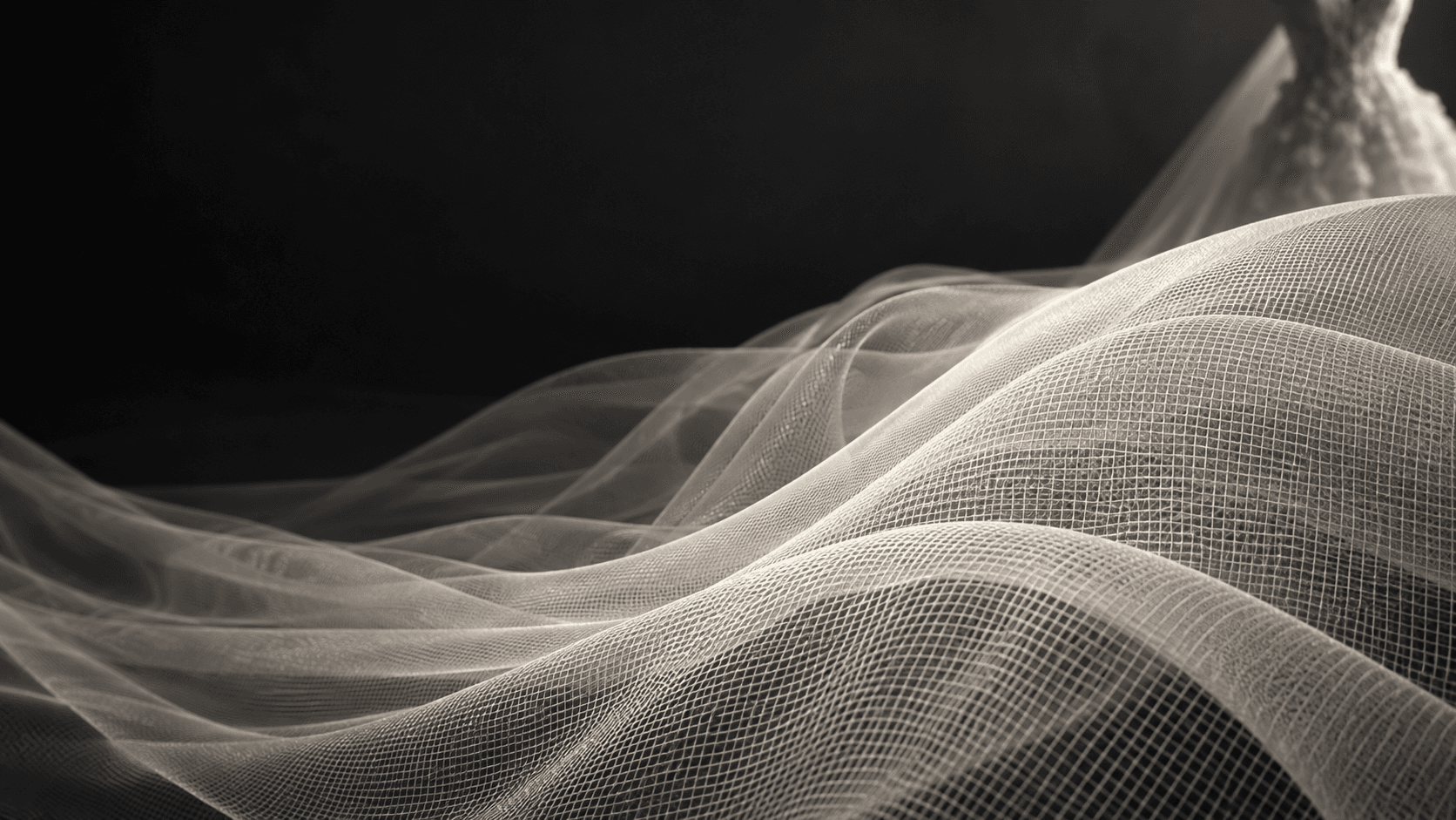 Woven wedding mesh fabric